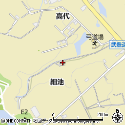 愛知県武豊町（知多郡）冨貴（細池）周辺の地図