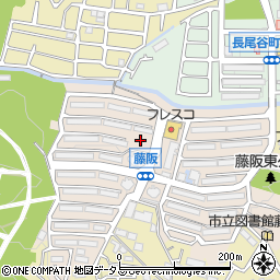 藤阪西公園周辺の地図