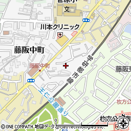 大阪府枚方市藤阪中町7-23周辺の地図