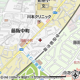大阪府枚方市藤阪中町7-21周辺の地図