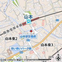 ひかり薬局　調剤センター宝塚店周辺の地図