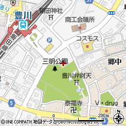 ウエルシア豊川駅東口店周辺の地図
