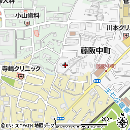 大阪府枚方市藤阪中町34-1周辺の地図