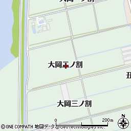 愛知県西尾市一色町細川大岡二ノ割周辺の地図