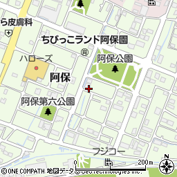 兵庫県姫路市阿保周辺の地図