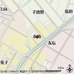 愛知県西尾市一色町一色市助周辺の地図