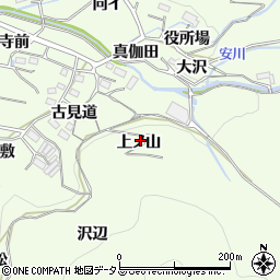 愛知県豊橋市石巻中山町上ノ山周辺の地図