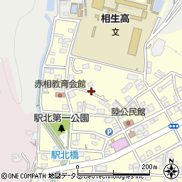 兵庫県相生市山手1丁目周辺の地図