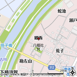 愛知県西尾市吉良町下横須賀郷西周辺の地図