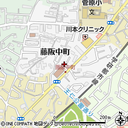 大阪府枚方市藤阪中町3-16周辺の地図