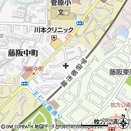 大阪府枚方市藤阪中町7-28周辺の地図