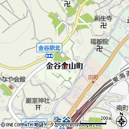 静岡県島田市金谷金山町周辺の地図