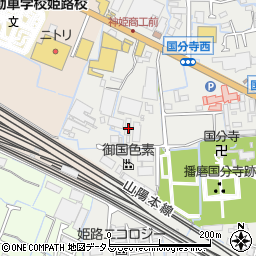 兵庫県姫路市御国野町国分寺93周辺の地図