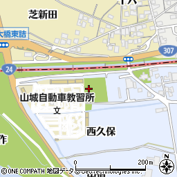 京都府綴喜郡井手町多賀西北河原周辺の地図
