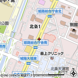 姫路総合庁舎南周辺の地図