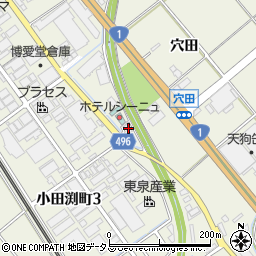 愛知県豊川市白鳥町穴田73周辺の地図