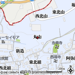 京都府綴喜郡井手町多賀丸山周辺の地図