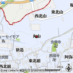 京都府井手町（綴喜郡）多賀（丸山）周辺の地図