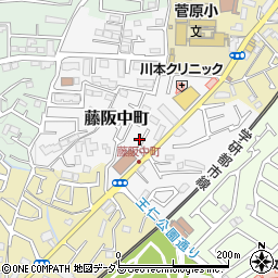 大阪府枚方市藤阪中町3-15周辺の地図