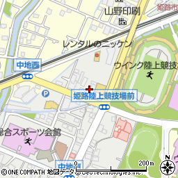 兵庫県姫路市中地416周辺の地図