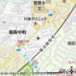大阪府枚方市藤阪中町7-13周辺の地図