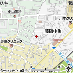 大阪府枚方市藤阪中町34-9周辺の地図