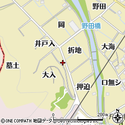 愛知県蒲郡市拾石町西ケ丘周辺の地図