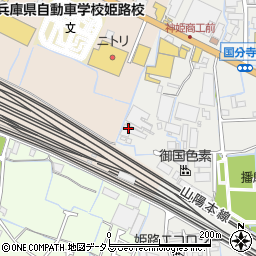 兵庫県姫路市御国野町国分寺78周辺の地図