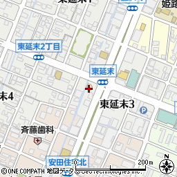 ローソン姫路東延末二丁目店周辺の地図