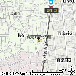 ローソン箕面桜五丁目店周辺の地図