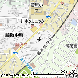 大阪府枚方市藤阪中町7-10周辺の地図