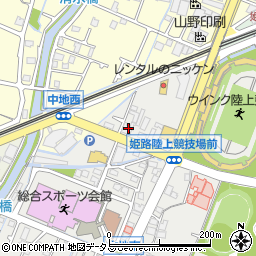 兵庫県姫路市中地421周辺の地図