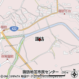 三重県伊賀市諏訪周辺の地図