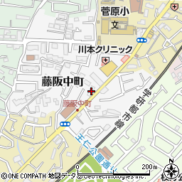 大阪府枚方市藤阪中町3-2周辺の地図