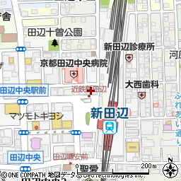 馬渕教室　新田辺校周辺の地図