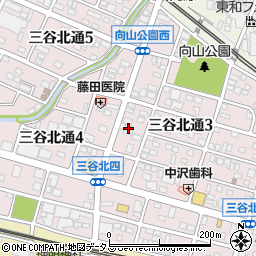 株式会社三河丸中商店　北店周辺の地図