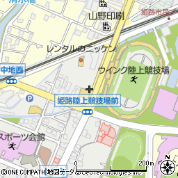 兵庫県姫路市中地414周辺の地図