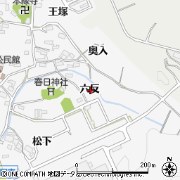 愛知県西尾市吉良町友国六反周辺の地図