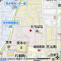 大阪府茨木市片桐町周辺の地図
