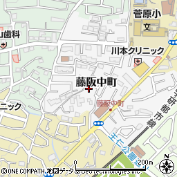 大阪府枚方市藤阪中町1-9周辺の地図