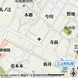 愛知県豊川市三上町今川周辺の地図