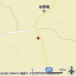 広島県神石郡神石高原町永野2368周辺の地図