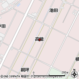 愛知県西尾市吉良町下横須賀高徳周辺の地図
