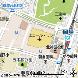 みなと銀行藤原台支店周辺の地図