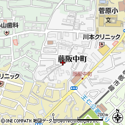 大阪府枚方市藤阪中町28-29周辺の地図