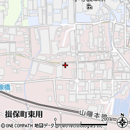 兵庫県たつの市揖保町東用155周辺の地図