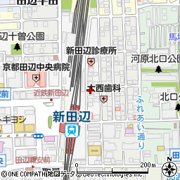 京都府京田辺市河原食田10-11周辺の地図