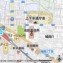 池田泉州銀行池田市役所 ＡＴＭ周辺の地図