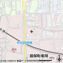 兵庫県たつの市揖保町東用287周辺の地図