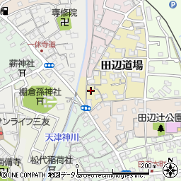 京都府京田辺市田辺道場9周辺の地図